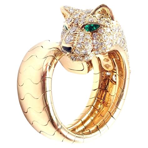 cartier tiger ring cheap|cartier panthere ring yellow gold.